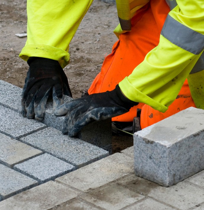 Completed paving project